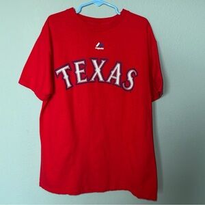Texas Ranger Vibrant Red Rougned Odor Tee
